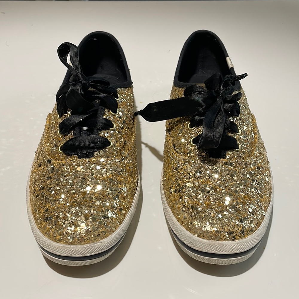 Keds Kate Spade Gold Glitter Shoes Gem
